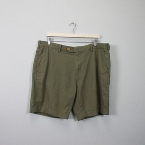 Brooks Brothers Bermuda Shorts Mens 40 Green Cotton Linen Summer Casual 336